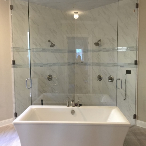 Frameless & Seamless Shower Doors Dallas Custom Glass